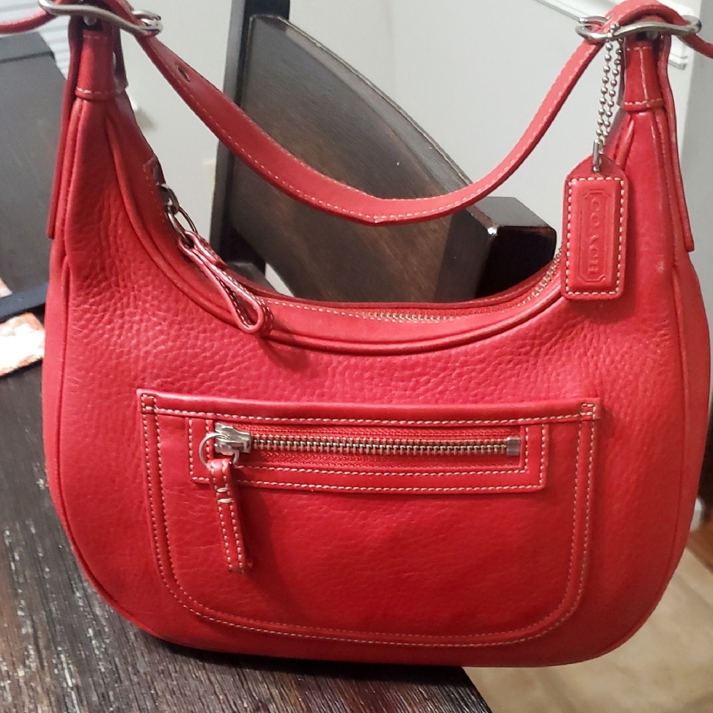 Coach Vibrant Red Shoulder Bag